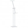 Stoiska na targi 2 pcs Biały 26,5 x 26,5 x 150 cm Stal