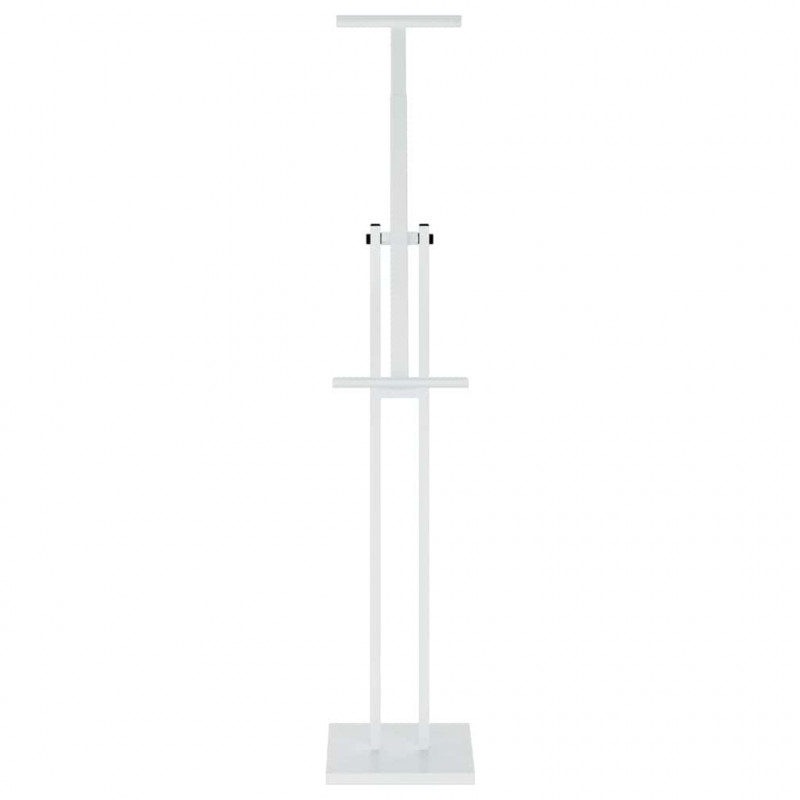 Stoiska na targi 2 pcs Biały 26,5 x 26,5 x 150 cm Stal