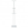 Stoiska na targi 2 pcs Biały 26,5 x 26,5 x 150 cm Stal