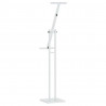 Stoiska na targi 2 pcs Biały 26,5 x 26,5 x 150 cm Stal