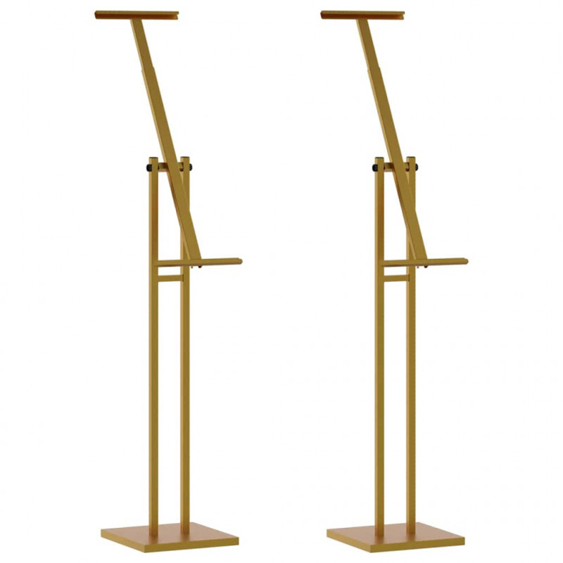 Stoiska na targi 2 pcs złoty 26,5 x 26,5 x 150 cm Stal