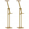 Stoiska na targi 2 pcs złoty 26,5 x 26,5 x 150 cm Stal