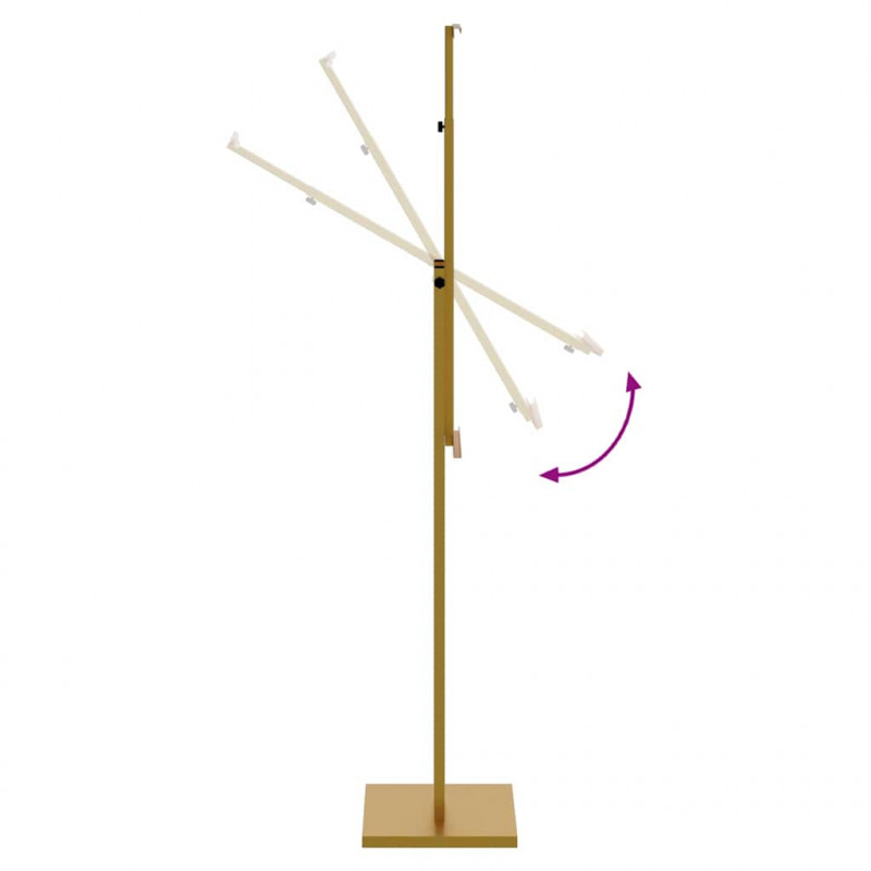 Stoiska na targi 2 pcs złoty 26,5 x 26,5 x 150 cm Stal