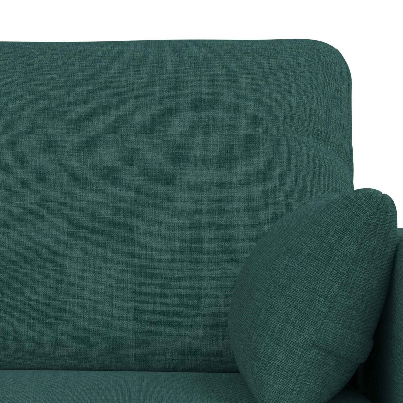 Zestaw Sof 2 pcs Ciemna zieleń 139 x 78 x 80 cm tkanina
