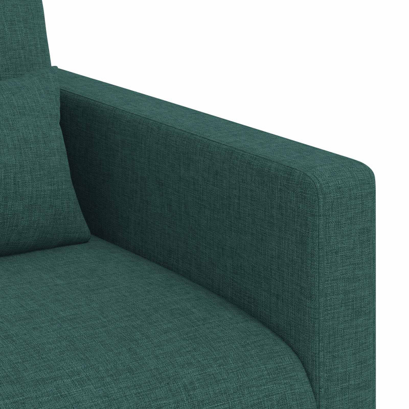 Zestaw Sof 2 pcs Ciemna zieleń 139 x 78 x 80 cm tkanina