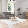 Zestaw Sof 2 pcs Ciemnoszary 139 x 78 x 80 cm tkanina