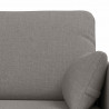 Zestaw Sof 2 pcs Ciemnoszary 139 x 78 x 80 cm tkanina