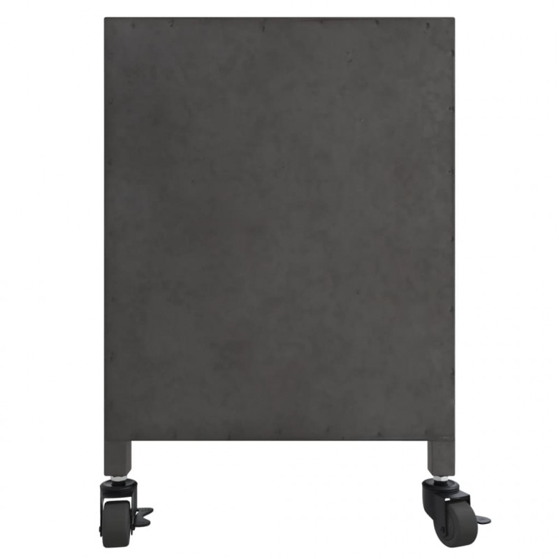Szafka pod telewizor, srebrna, 110x30x40 cm, żelazna