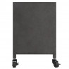Szafka pod telewizor, srebrna, 110x30x40 cm, żelazna