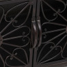 Szafka pod telewizor, srebrna, 110x30x40 cm, żelazna