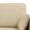 Zestaw Sof 2 pcs Kremowy 139 x 78 x 80 cm tkanina