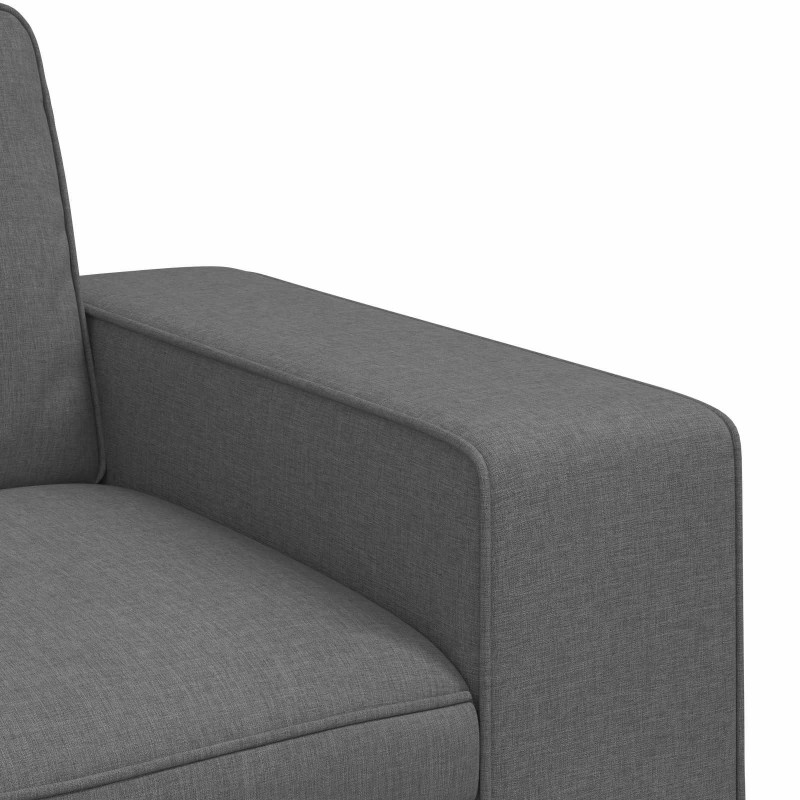 Zestaw Sof 2 pcs Ciemnoszary 182 x 80 x 82 cm tkanina