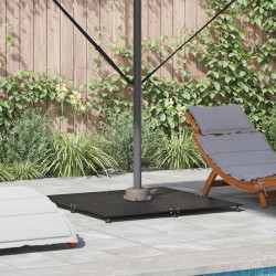 Podstawa do parasola Czarny 100 x 100 x 4 cm Stal