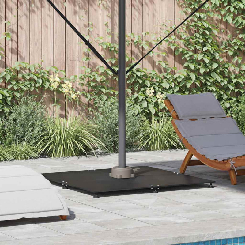 Podstawa do parasola Czarny 100 x 100 x 4 cm Stal