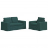 Zestaw Sof 2 pcs Ciemna zieleń 182 x 80 x 82 cm tkanina