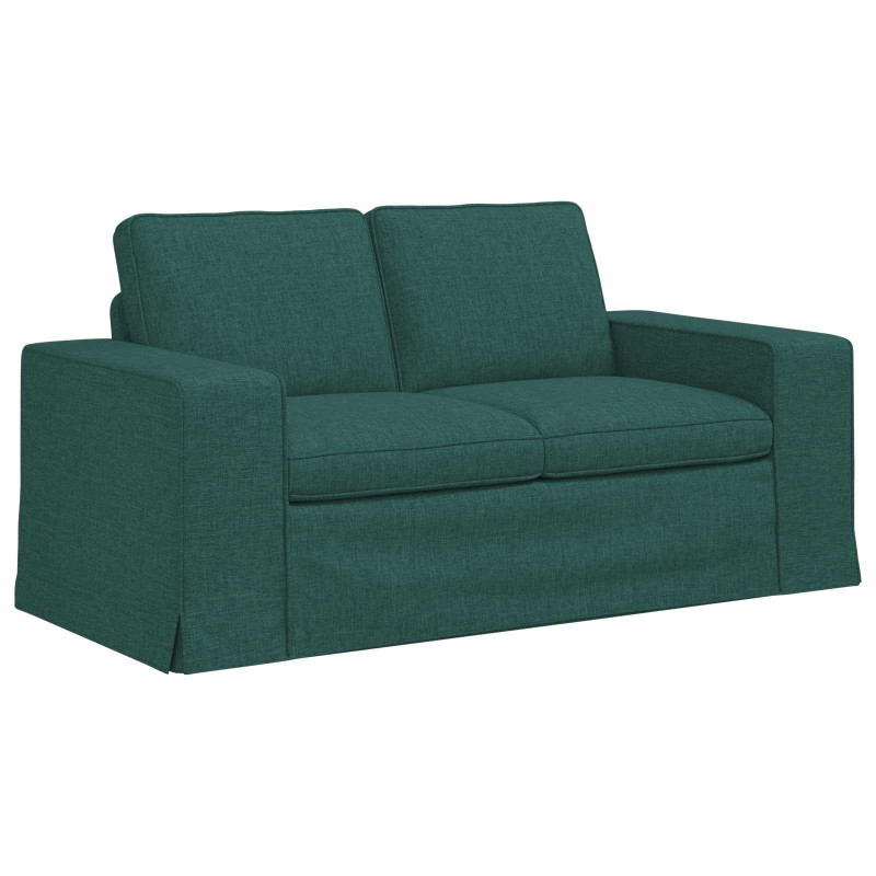 Zestaw Sof 2 pcs Ciemna zieleń 182 x 80 x 82 cm tkanina