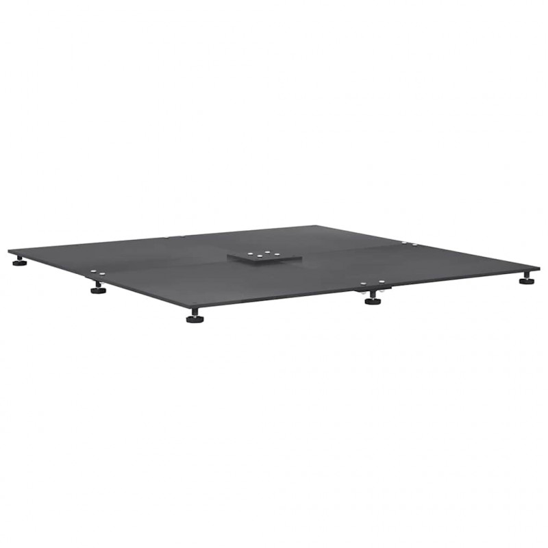 Podstawa do parasola ciemno szary 100 x 100 x 4 cm Stal