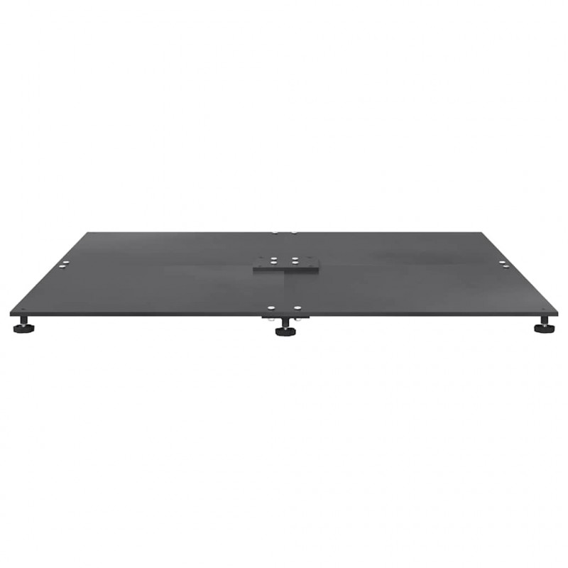 Podstawa do parasola ciemno szary 100 x 100 x 4 cm Stal