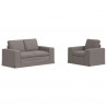 Zestaw Sof 2 pcs Ciemnoszary 182 x 80 x 82 cm tkanina