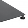 Podstawa do parasola ciemno szary 100 x 100 x 4 cm Stal