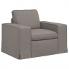 Zestaw Sof 2 pcs Ciemnoszary 182 x 80 x 82 cm tkanina