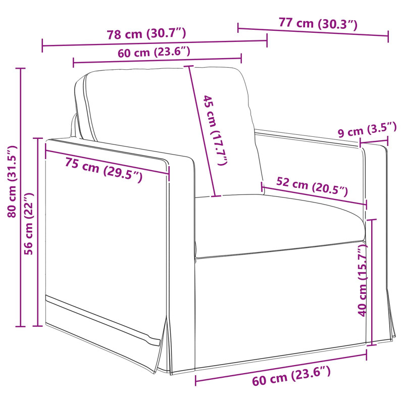 Zestaw Sof 2 pcs Ciemnoszary 138 x 78 x 80 cm Aksamit