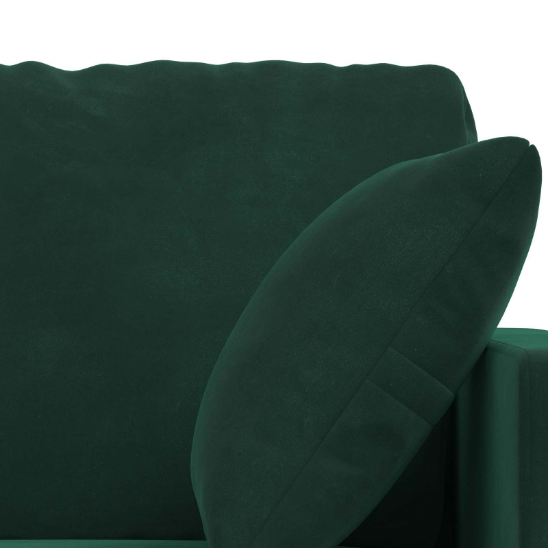 Zestaw Sof 2 pcs Ciemna zieleń 138 x 78 x 80 cm Aksamit