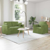 Zestaw Sof 2 pcs Jasnozielony 138 x 78 x 80 cm Aksamit