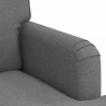 Zestaw Sof 2 pcs Ciemnoszary 144 x 80 x 85 cm tkanina