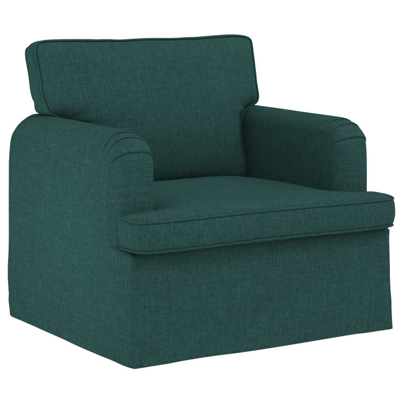 Zestaw Sof 2 pcs Ciemna zieleń 144 x 80 x 85 cm tkanina
