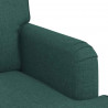 Zestaw Sof 2 pcs Ciemna zieleń 144 x 80 x 85 cm tkanina