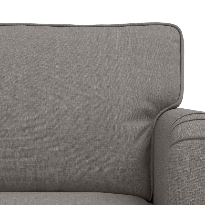 Zestaw Sof 2 pcs Ciemnoszary 144 x 80 x 85 cm tkanina