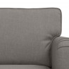 Zestaw Sof 2 pcs Ciemnoszary 144 x 80 x 85 cm tkanina