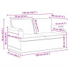Zestaw Sof 2 pcs Ciemnoszary 144 x 80 x 85 cm tkanina