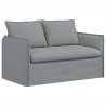 Zestaw Sof 2 pcs Jasnoszary 136 x 82 x 85 cm tkanina