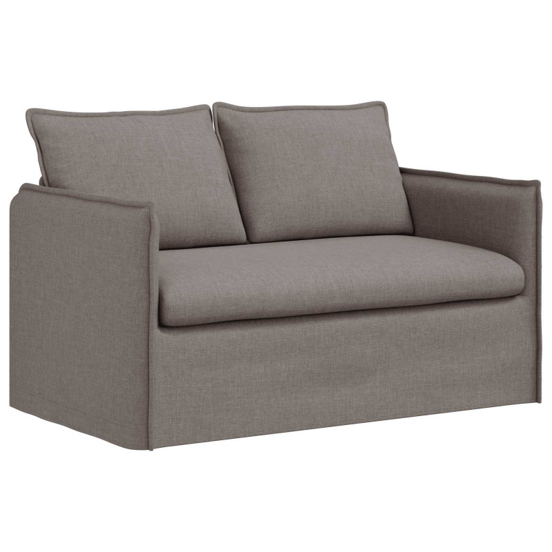 Zestaw Sof 2 pcs Ciemnoszary 196 x 82 x 85 cm tkanina