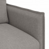 Zestaw Sof 2 pcs Ciemnoszary 196 x 82 x 85 cm tkanina