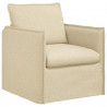 Zestaw Sof 2 pcs Kremowy 196 x 82 x 85 cm tkanina