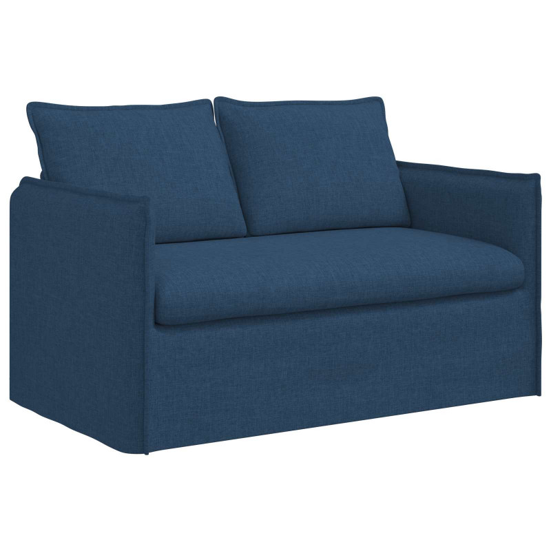 Zestaw Sof 2 pcs Niebieski 196 x 82 x 85 cm tkanina