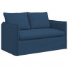 Zestaw Sof 2 pcs Niebieski 196 x 82 x 85 cm tkanina