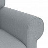 Zestaw Sof 2 pcs Jasnoszary 175 x 82 x 80 cm tkanina