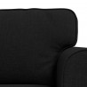 Zestaw Sof 2 pcs Czarny 175 x 82 x 80 cm tkanina