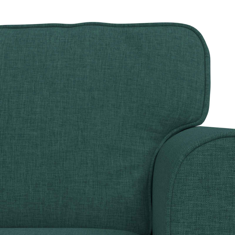 Zestaw Sof 2 pcs Ciemna zieleń 175 x 82 x 80 cm tkanina