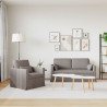 Zestaw Sof 2 pcs Ciemnoszary 158 x 78 x 80 cm tkanina