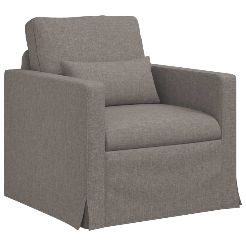 Zestaw Sof 2 pcs Ciemnoszary 158 x 78 x 80 cm tkanina