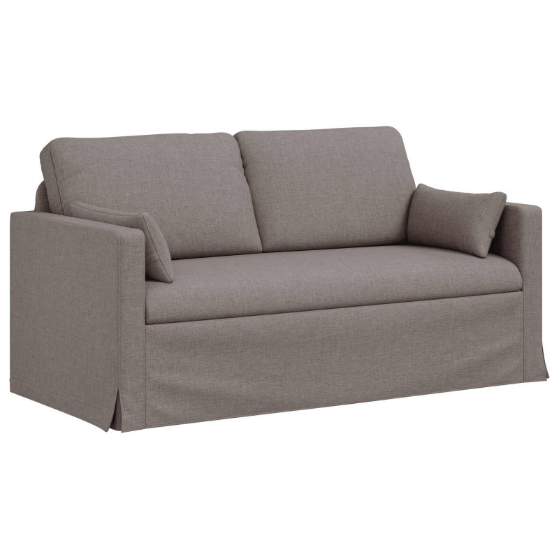 Zestaw Sof 2 pcs Ciemnoszary 158 x 78 x 80 cm tkanina