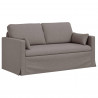Zestaw Sof 2 pcs Ciemnoszary 158 x 78 x 80 cm tkanina