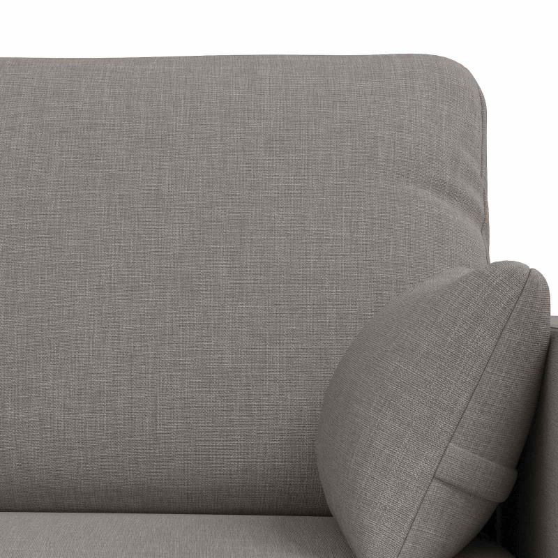 Zestaw Sof 2 pcs Ciemnoszary 158 x 78 x 80 cm tkanina