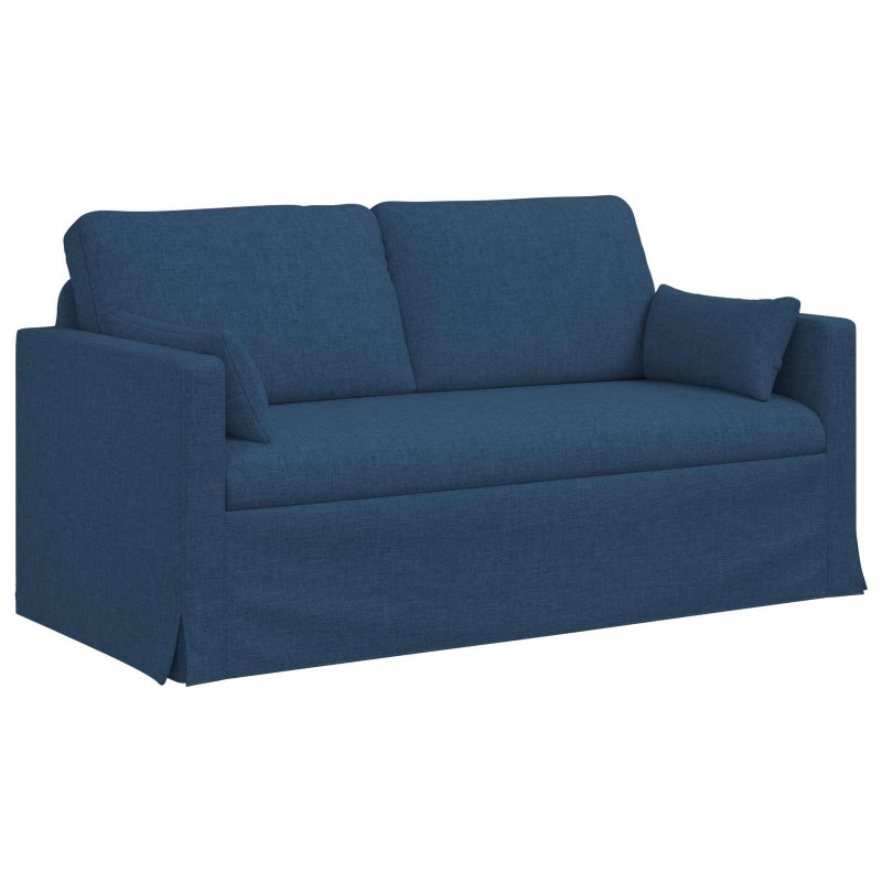 Zestaw Sof 2 pcs Niebieski 158 x 78 x 80 cm tkanina