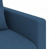 Zestaw Sof 2 pcs Niebieski 158 x 78 x 80 cm tkanina